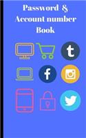 Password & Account Number Book: Never Forget the Password Again(6 Password Book)