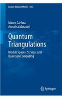 Quantum Triangulations: Moduli Spaces, Strings, and Quantum Computing