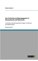 Das Patientenverfügungsgesetz in Deutschland und Österreich