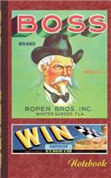 Vintage Label Art Notebook: Boss! (Notizbuch): Notizbuch, Notebook, Einschreibbuch, Tagebuch, Diary, Notes, Buch für Notizen im praktischen Pocketformat, Business, Manager, Arb(German)