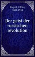 Der geist der russischen revolution