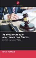As mudanças que ocorreram nas fontes
