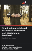 Studi sui motori diesel stazionari alimentati con cardanolo e biodiesel