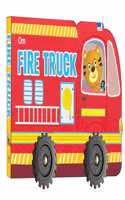 Cutout Board Book : Fire Truck - Small Wheel for Children's Activity | Picture | Cute Rhymes | Wonderful Gift for Kids; 1+ Ages