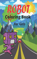 ROBOT Coloring Book For Girls