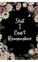Shit I Can't Remember - Password Keeper