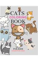 Cats Coloring Book For Kids: A Fun Game for 3-8 Year Old Boys - Picture For Toddlers & Grown Ups - Sport & Exclusive Cats-Childrens Activity Book - Preschooler & Kindergarden - 