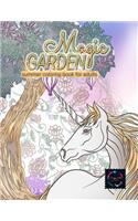 Magic Garden summer coloring book for adults: nature coloring books for adults