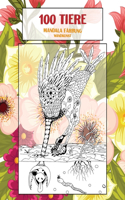 Mandala Färbung - Wandkunst - 100 Tiere
