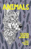 Coloring Book for Grown-Ups - Animals - Stress Relieving Designs