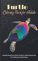 Turtle Coloring Book for Adults