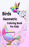 Birds Geometric Coloring Book For Kids