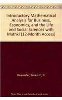 Introductory Mathematical Analysis for Business, Economics, and the Life and Social Sciences with Mathxl (12-Month Access)