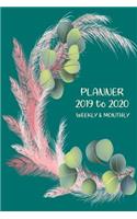 Academic Planner At A Glance Pampas Grass Boho Design