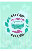 Macaron Menthe: Blank Lined Notebook Journal Diary Composition Notepad 120 Pages 6x9 Paperback ( Macaron ) Mint