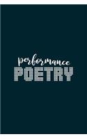 Poetic Form (Performance Poetry) Notebook