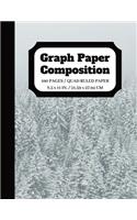 Graph Paper Composition: Squared Graphing Paper Blank Notebook - Quad Ruled - 5 squares per inch - 100 pages - 8.5 x 11 in.