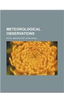 Meteorological Observations: (English)