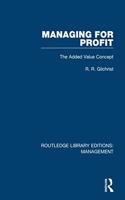 Managing for Profit