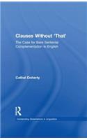 Clauses Without 'That'