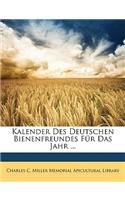 Kalender Des Deutschen Bienenfreundes Fur Das Jahr ...