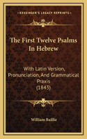 The First Twelve Psalms In Hebrew: With Latin Version, Pronunciation, And Grammatical Praxis (1843)