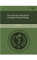 Free Entropy Dimensions and Approximate Liftings