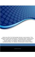Articles on Cw Network Shows, Including: 7th Heaven, Wwe Smackdown, Gilmore Girls, Smallville, One Tree Hill (TV Series), Girlfriends, Veronica Mars, Reba (TV Series), Beauty and the Geek, (English)