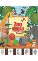 Zoo Animals Coloring Book: The Really Best Relaxing Mandala Coloring Book For Girls Cute, Animal, Dog, Cat, Elephant, Rabbit, Owls, Bears, Kids Coloring Books Ages 2-4, 4-8, 9