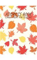 Address Book Large Print for Seniors