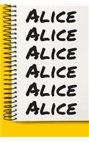 Name Alice A beautiful personalized