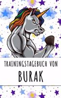 Trainingstagebuch von Burak: Personalisierter Tagesplaner für dein Fitness- und Krafttraining im Fitnessstudio oder Zuhause