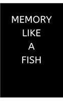 Memory Like A Fish: Password log book / password keeper / password journal / password notebebook - alphabetical for internet online password passcode tracker