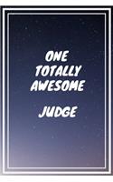 One Totally Awesome Judge