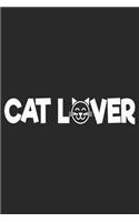 Cat Lover: Cat Notebook Blank Dot Grid Cats Journal dotted with dots 6x9 120 Pages Checklist Record Book Cat Lovers Take Notes Gift Kitty Kitten Love Planner P