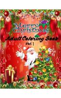 Merry Christmas Adult Coloring Book (VOL-1): a beautiful coloring book with Christmas