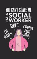 You Can't Scare Me I'm A Social Worker: 120 Pages I 6x9 I Cornell Notes