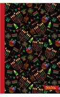 Notes: Colorful Kwanzaa Notebook Journal- 6x9-100 Wide Ruled Pages-Glossy Cover-Perfect Gift for Kwanzaa Celebration