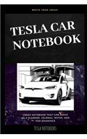 Tesla Car Notebook