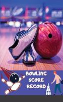 Bowling Score Record: Bowling Game Record Book, Bowler Score Keeper, Can be used in casual or tournament play, 19 players who bowl 10 frames, White Cover