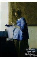 Johannes Vermeer Notebook: Woman in Blue Reading a Letter Journal - 100-Page Beautiful Lined Art Notebook - 6 X 9 Artsy Journal Notebook (Art Masterpieces)