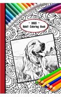 Dogs Adult Coloring Book