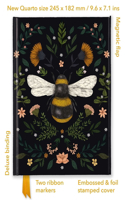 Jade Mosinski: Bee (Foiled Quarto Journal): (Flame Tree Quarto Notebook)