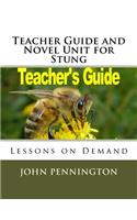 Teacher Guide and Novel Unit for Stung