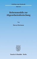 Reformmodelle Zur Abgeordnetenbestechung