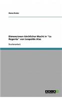 Dimensionen kirchlicher Macht in "La Regenta" von Leopoldo Alas: (German)