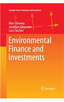 Environmental Finance and Investments