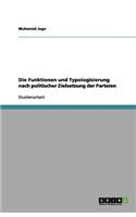 Die Funktionen und Typologisierung nach politischer Zielsetzung der Parteien