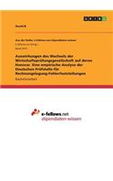 Auswirkungen des Wechsels der Wirtschaftsprüfungsgesellschaft auf deren Honorar. Eine empirische Analyse der Deutschen Prüfstelle für Rechnungslegung-Fehlerfeststellungen