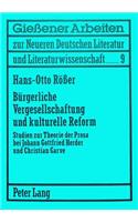 Buergerliche Vergesellschaftung Und Kulturelle Reform